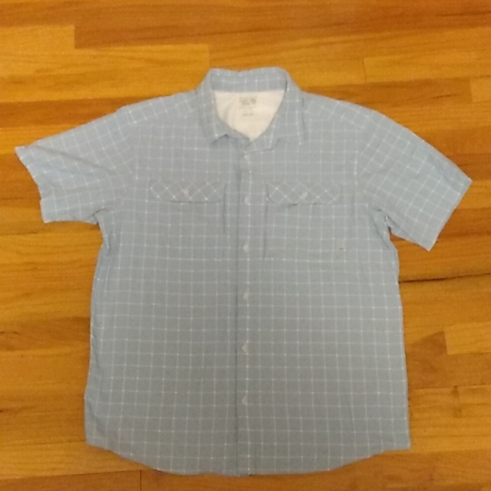 Mountain Hardware Men's Blue Checkered XL Shirt